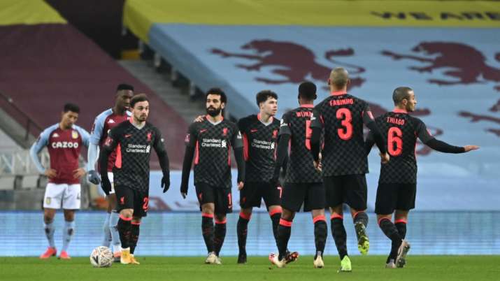 Liverpool beat seven-time winner Aston Villa 4–1 in the FA Cup - एफए कप में लिवरपूल ने सात बार की विजेता एस्टन विला को 4-1 से हराया